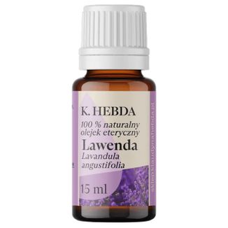 Hebda, olejek eteryczny lawendowy, 15 ml Hebda, olejek eteryczny lawendowy, 15 ml - zdjęcie produktu