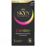 Unimil Skyn 5 Senses+, prezerwatywy nielateksowe, 5 sztuk - miniaturka zdjęcia produktu