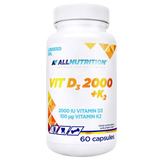 Allnutrition Vit D3 + K2, witamina D 2000 j.m. + witamina K 100 µg, 60 kapsułek - miniaturka zdjęcia produktu