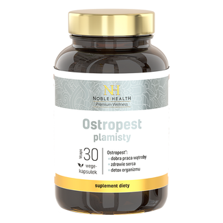 Noble Health Ostropest Plamisty, 30 kapsułek vege KRÓTKA DATA - zdjęcie produktu