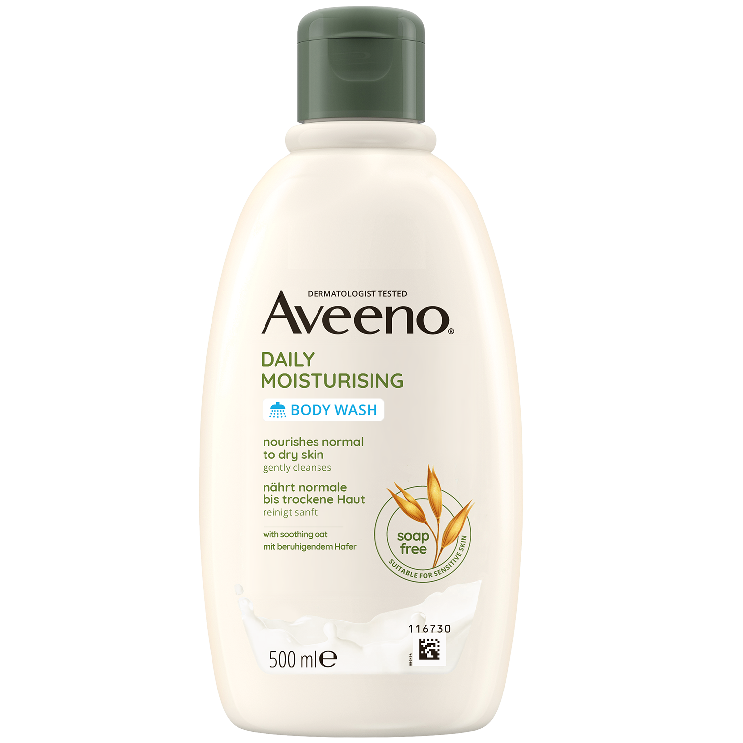Nieznana Aveeno Daily Moisturising, Gel feuchtigkeitsspendend zur Körperreinigung, 500 ml — Inhaltsstoffe und Bewertung