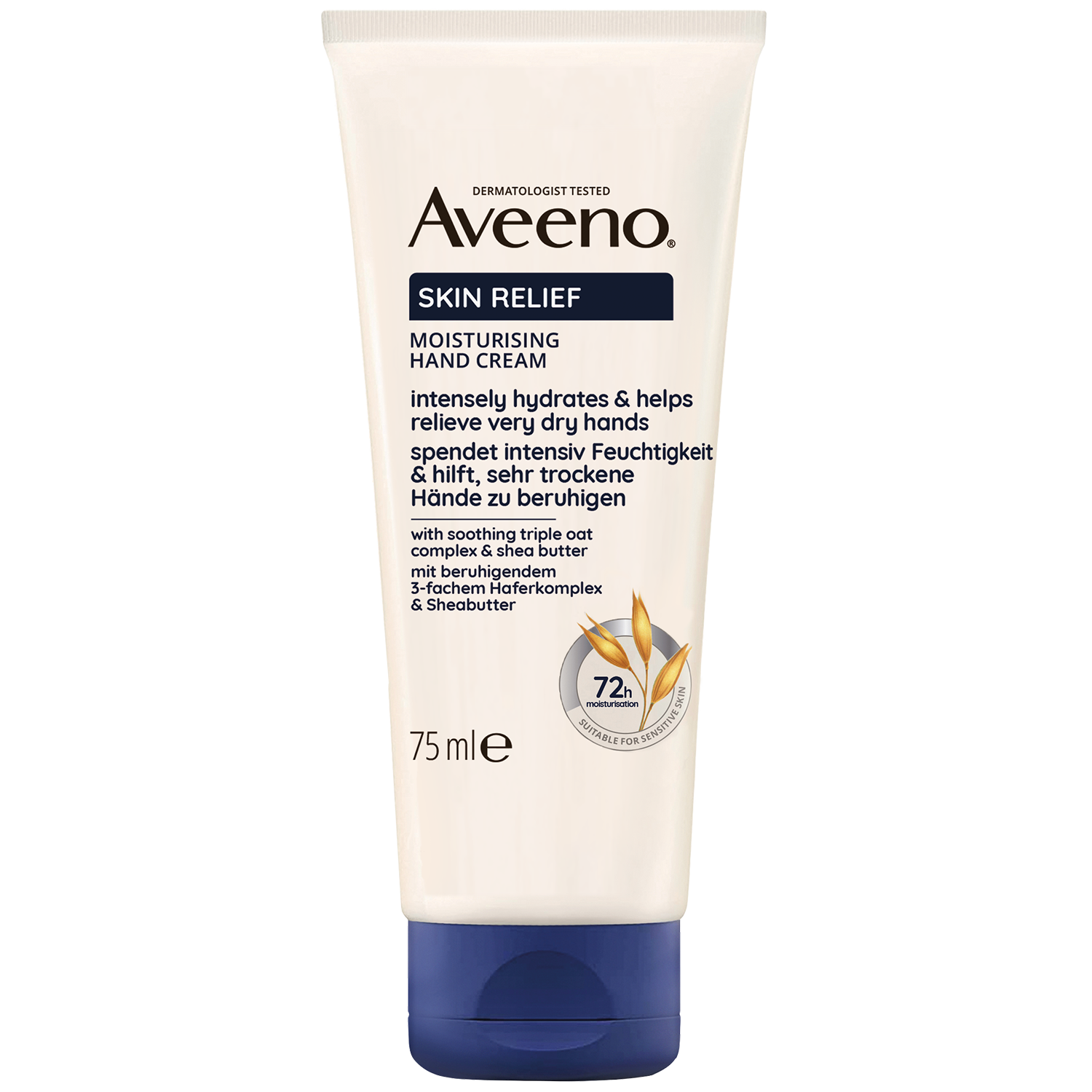 Nieznana Aveeno Skin Relief, Feuchtigkeitscreme für die Hände, 75 ml — Inhaltsstoffe und Bewertung