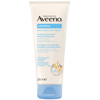 Aveeno Dermexa, krem emolientowy do swędzącej skóry, 200 ml USZKODZONE OPAKOWANIE - zdjęcie produktu