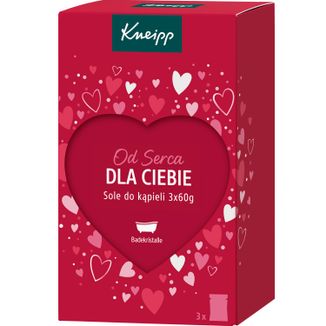 Zestaw Kneipp Od serca dla Ciebie, sole do kąpieli,  3 x 60 g - zdjęcie produktu