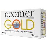 Ecomer Gold, olej z wątroby rekina grenlandzkiego, 60 kapsułek USZKODZONE OPAKOWANIE - miniaturka zdjęcia produktu