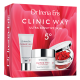 Zestaw Dr Irena Eris Clinic Way 5°, dermokrem na dzień, SPF 20, 50 ml + dermokrem na noc, 30 ml + dermokapsułki rewitalizujące, 30 kapsułek - miniaturka zdjęcia produktu