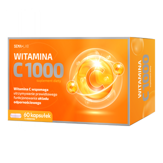 SEMA Lab Witamina C 1000, 60 kapsułek USZKODZONE OPAKOWANIE - zdjęcie produktu