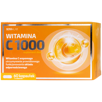 SEMA Lab Witamina C 1000, 60 kapsułek USZKODZONE OPAKOWANIE - zdjęcie produktu