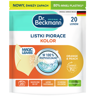 Dr. Beckmann, listki piorące, Orange&Peach, kolor, 20 sztuk - zdjęcie produktu
