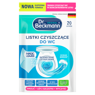 Dr Beckmann, listki czyszczące do WC, Ocean Breeze, 20 sztuk - zdjęcie produktu