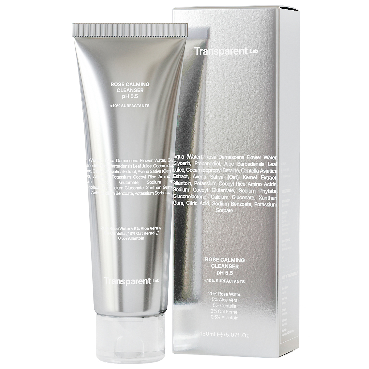 Transparent Lab Transparent Lab Rose Calming Cleanser, sanft mit Rose Gesichtsreinigungsgel, 150 ml — Inhaltsstoffe und Bewertung