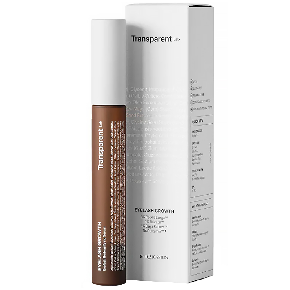 Transparent Lab Transparent Lab Eyelash Grow, serum stärkend Wimpern, 8 ml — Inhaltsstoffe und Bewertung