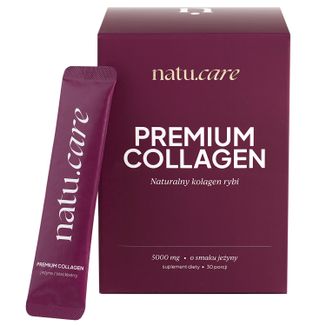 Natu.Care Premium Collagen 5000 mg, smak jeżynowy, 30 saszetek - zdjęcie produktu