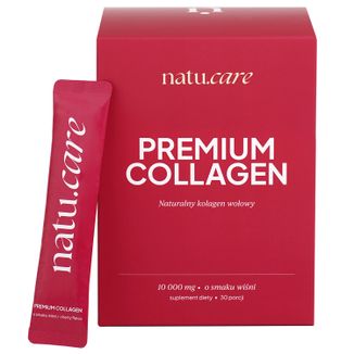 Natu.Care Premium Collagen 10000 mg, smak wiśniowy, 30 saszetek - zdjęcie produktu