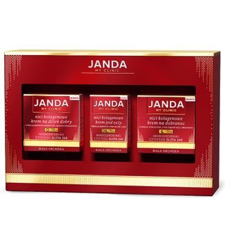 Zestaw Janda My Clinic Nici Kolagenowe 70+, krem na dzień dobry, 50 ml + krem na dobranoc, 50 ml + krem pod oczy, 15 ml - zdjęcie produktu
