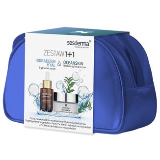 Zestaw Sesderma Hidraderm Hyal, liposomowe serum do twarzy, 30 ml +  Oceanskin, odżywczy krem do twarzy, 50 ml - zdjęcie produktu