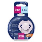 Lovi Prime, smoczek uspokajający, silikonowy, dynamiczny, Lilac, 34/420, 0-6 miesięcy, 1 sztuka - miniaturka zdjęcia produktu