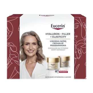 Zestaw Eucerin Hyaluron-Filler + Elasticity, krem na dzień, 50 ml + krem na noc, 50 ml - zdjęcie produktu