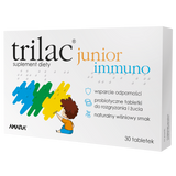 Trilac Junior Immuno, 30 tabletek do żucia KRÓTKA DATA - miniaturka zdjęcia produktu