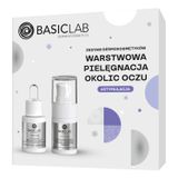 Zestaw BasicLab Warstwowa Pielęgnacja Okolic Oczu, serum peptydowe, 15 ml + serum ujędrniające, 15 ml - miniaturka zdjęcia produktu