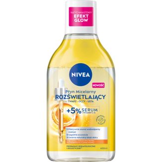 Nivea, rozświetlający płyn micelarny z 5% serum, 400 ml - zdjęcie produktu