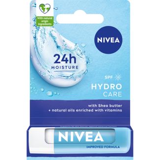 Nivea Hydro Care, pielęgnująca pomadka do ust, SPF 15, 4,8 g - zdjęcie produktu