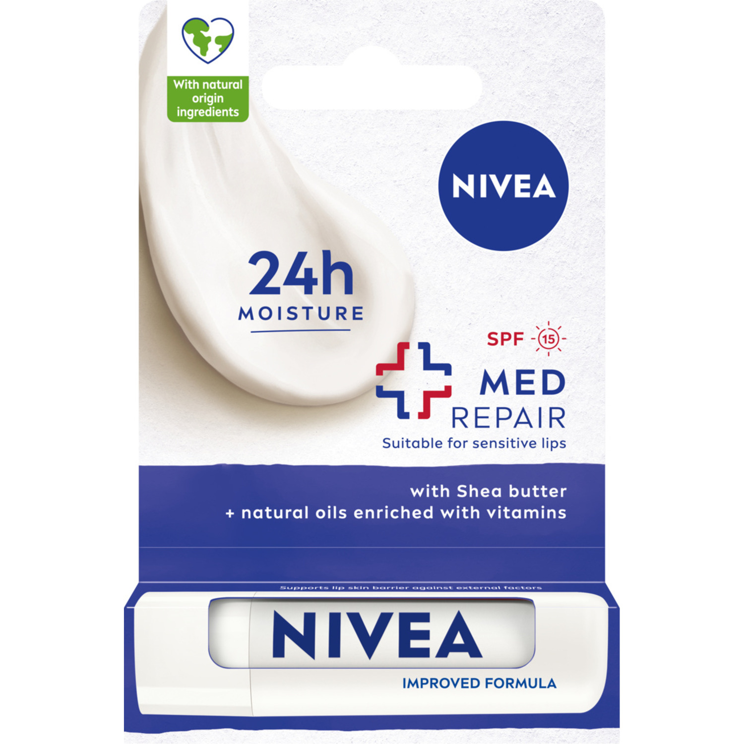 Nivea Nivea Med Repair, pflegend Lippenstift, SPF 15, 4,8 g — Inhaltsstoffe und Bewertung