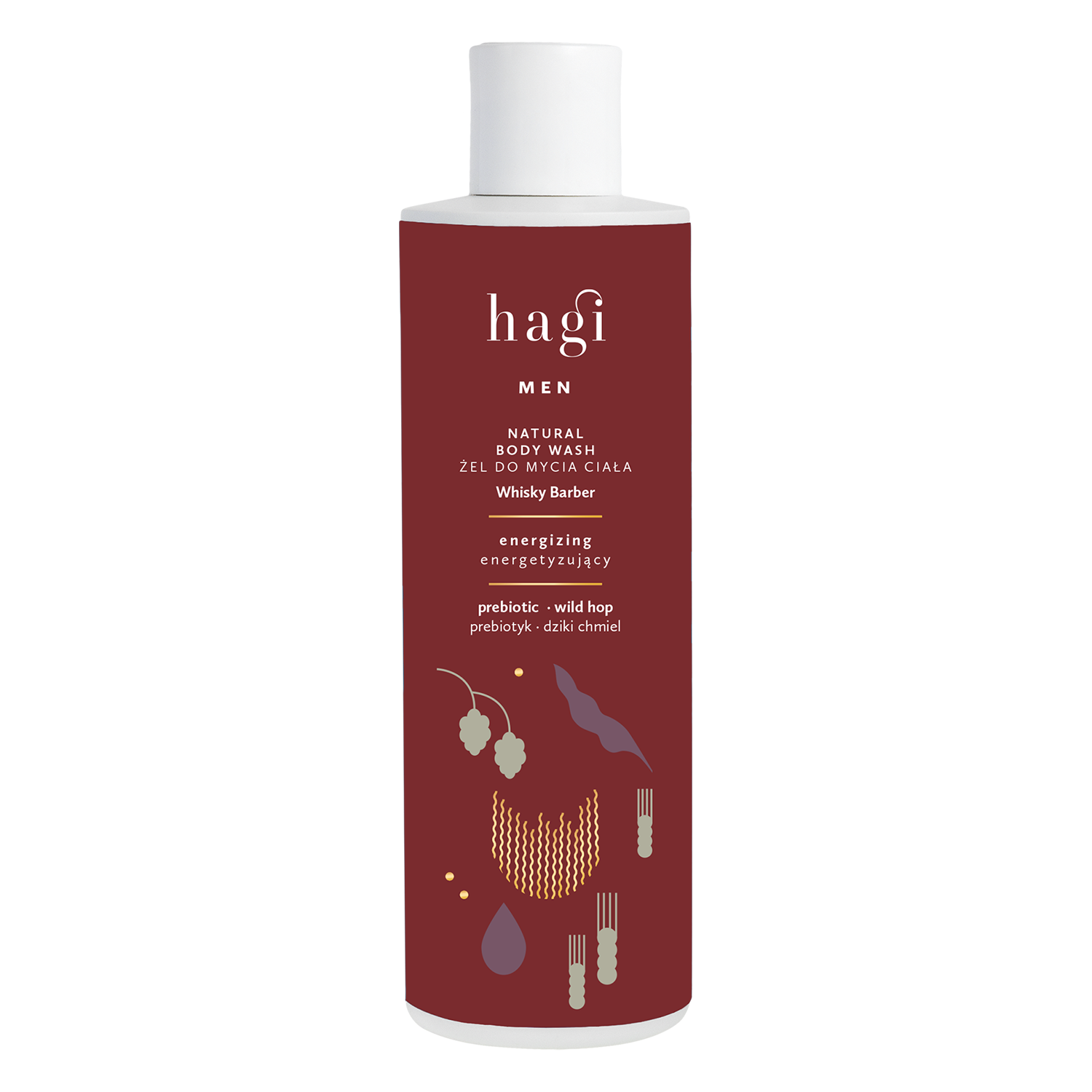 Nieznana Hagi Whisky Barber, żel do mycia ciała, energetyzujący, 300 ml