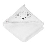 Akuku, ręcznik kąpielowy z kapturem, 100 x 100 cm, frotte, biały, 1 sztuka - miniaturka zdjęcia produktu