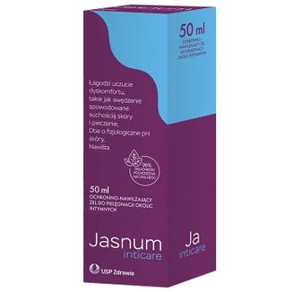 Jasnum Inticare, żel do pielęgnacji okolic intymnych, 50 ml - zdjęcie produktu