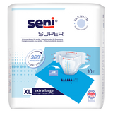 Seni Super, pieluchomajtki, Extra Large, 130-170 cm, 10 sztuk - miniaturka zdjęcia produktu