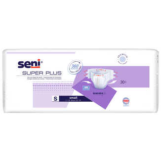 Seni Super Plus, pieluchomajtki, Small, 55-80 cm, 30 sztuk  - zdjęcie produktu