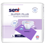 Seni Super Plus, pieluchomajtki, Large, 100-150 cm, 10 sztuk - miniaturka zdjęcia produktu