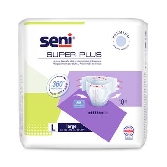 Seni Super Plus, pieluchomajtki, Large, 100-150 cm, 10 sztuk  - zdjęcie produktu