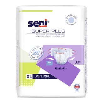 Seni Super, pieluchomajtki, Extra Large, 130-170 cm, 30 sztuk - zdjęcie produktu