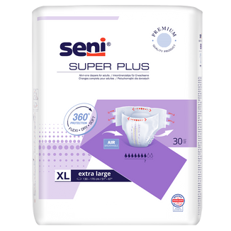 Seni Super, pieluchomajtki, Extra Large, 130-170 cm, 30 sztuk - zdjęcie produktu