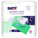 Seni Super Trio, pieluchomajtki, Small, 55-80 cm, 10 sztuk - miniaturka zdjęcia produktu