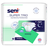 Seni Super Trio, pieluchomajtki, Medium, 75-110 cm, 10 sztuk - miniaturka zdjęcia produktu