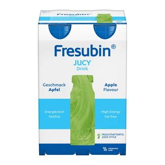 Fresubin Jucy Drink, preparat odżywczy, smak jabłkowy, 4 x 200 ml USZKODZONE OPAKOWANIE - zdjęcie produktu