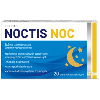 Noctis Noc 12,5 mg, 20 tabletek powlekanych - zdjęcie produktu