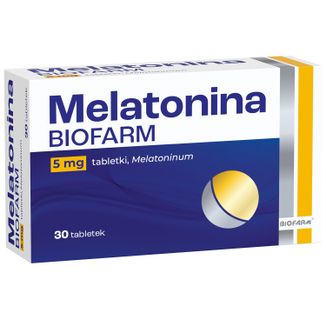 Melatonina Biofarm, 5 mg, 30 tabletek - zdjęcie produktu