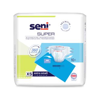 Seni Super, pieluchomajtki, Extra Small, 40-60 cm, 10 sztuk - zdjęcie produktu