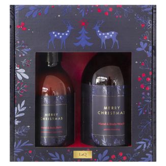 Zestaw LaQ Merry Christmas, żel pod prysznic, 500 ml + balsam do ciała i rąk, 300 ml​ USZKODZONE OPAKOWANIE - zdjęcie produktu