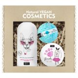 Zestaw LaQ Music, żel do mycia i szampon 2w1, Kotka, 300 ml + pianka do mycia, różowa, 20 g + kula do kąpieli, niebieska, 120 g​ - miniaturka zdjęcia produktu