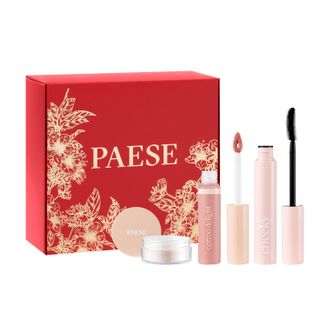 Zestaw Paese Nature Look Set, Beauty Powder, puder jęczmienny, 10 g + Cheeky, tusz do rzęs, 9 ml + Cotton Delight, błyszczyk, 7,5 ml - zdjęcie produktu