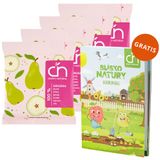 Zestaw Crispy Natural Chrup Gruszkę, suszone chipsy z gruszki, 4 x 18 g + kolorowanka Blisko Natury gratis - miniaturka zdjęcia produktu