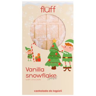 Fluff Vanilla Snowflakes, czekolada do kąpieli, 160 g - zdjęcie produktu