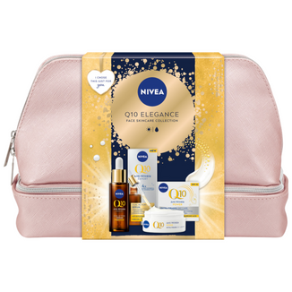 Zestaw Nivea Q10 Elegance, krem na dzień, 50 ml + serum, 30 ml + kosmetyczka gratis - zdjęcie produktu