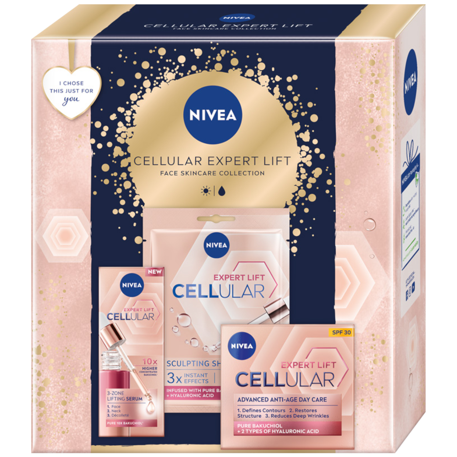 Nivea Set Nivea Cellular Expert Lift, Creme, 50 ml + serum, 30 ml + Maske, 1 Stück — Inhaltsstoffe und Bewertung