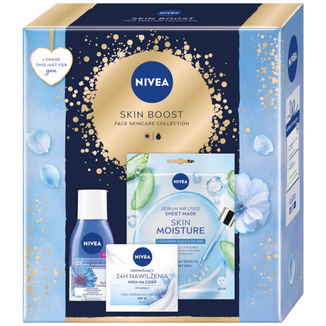 Zestaw Nivea Skin Boost, krem, 50 ml + płyn do demakijażu, 125 ml + maseczka, 1 sztuka - zdjęcie produktu